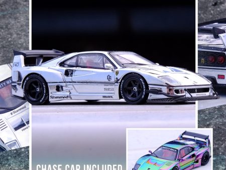 INNO64 1 64 LBWK F40 Liberty Walk Silver Chrome Beijing Exclusive For Sale