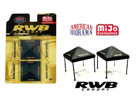 (Preorder) American Diorama 1:64 Canopy RWB – Black – Mijo Exclusives Hot on Sale