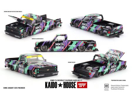 (Preorder) Kaido House x Mini GT 1:64 Chevrolet Silverado Kaido HKS V1 Online Sale