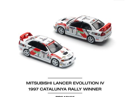 (Pre order) POPRACE 1 64 MITSUBISHI LANCER EVO IV - WINNER RALLY DE CATALUNYA 1997 For Sale