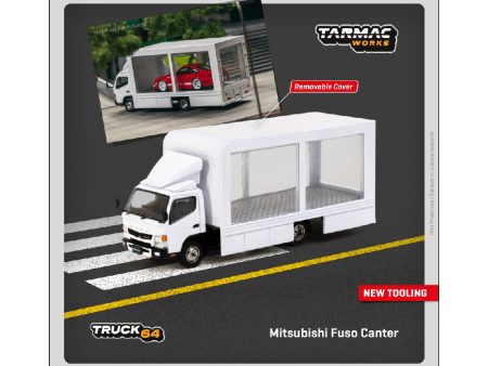 Tarmac Works 1:64 Mitsubishi Fuso Canter Mobile Display Truck – White – Truck64 Online now