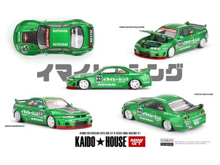 (Preorder) Kaido House x Mini GT 1:64 Nissan Skyline GT-R (R33) Imai Racing V1- Green Discount