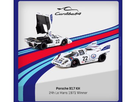 (Preorder) Curitiba 1:64 Porsche 917 KH 24h Le Mans 1971 Winner #22 on Sale