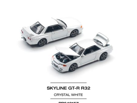 (Pre order) POPRACE 1 64 Nissan Skyline GT-R R32 – Crystal White Fashion