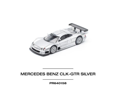 (Pre order) POPRACE 1 64 MERCEDES-BENZ AMG CLK GTR – SILVER Sale