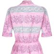 1950s Horrockses Pink Cotton Novelty Ivy Leaf Print Dress Supply