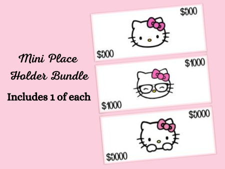 Mini Cash Place Holders | HK Theme Hot on Sale