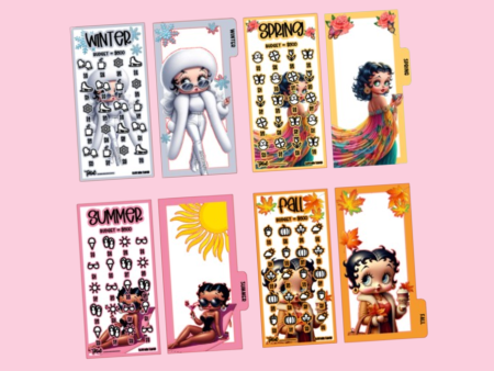 Budget Bundle | Betty Boop | Seasons | 4 Envelopes & 4 Challenges on Sale