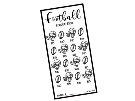 Savings Insert or Cash Envelope | Square | Football Discount