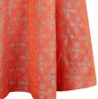 1950s Hardy Amies Orange Paisley Brocade Dress on Sale