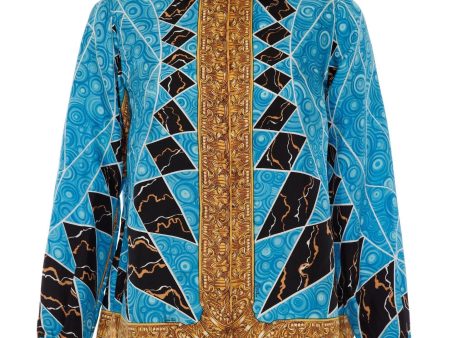 1960’s Emilio Pucci Printed Silk Blouse Very Versace For Discount