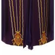 1970s Nikos-Takis Couture Purple Wool and Chiffon Dress Online Hot Sale