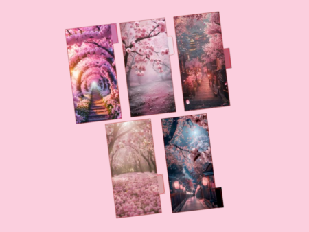 Cash Envelopes | Cherry Blossom | Set of 5 For Discount