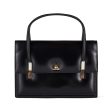 1960s Loewe Black Leather Top Handle Bag Supply