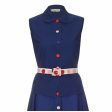 1950s Jonathan Logan Navy Two Skirt Suit Discount