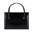 1960s Loewe Black Leather Top Handle Bag Supply