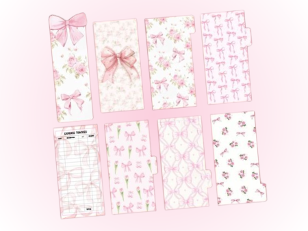 Cash Envelopes | Pink Bow Set | Set of 8 For Discount