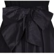 Nina Ricci 1980s Black Wool and Silk Cocktail Dress with Front Bow Detail Online now