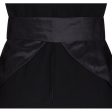 Nina Ricci 1980s Black Wool and Silk Cocktail Dress with Front Bow Detail Online now