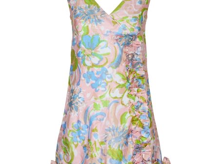 1960s Blane s Floral Print Mini Dress Sale