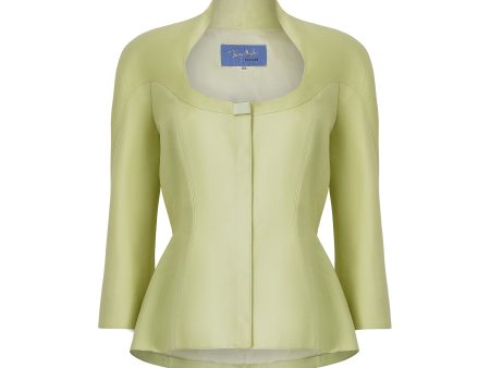 1990s Thierry Mugler Neon Green Fitted Jacket Online