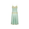 1980s Jenny Dobell Seafoam Green and Lace Slip Dress Cheap