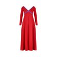 1969 Rudi Gernreich Red and Purple Wool Maxi Dress Online now