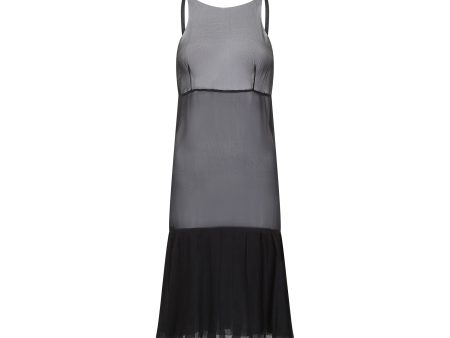 2000s Runway Documented Chanel Black Silk Slip Dress Discount