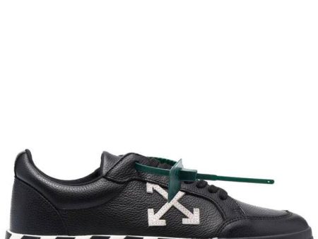 Off-White Leather Vulcanised Trainers For Cheap