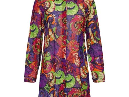 Missoni  Mare  1980s Cotton Multicoloured Tunic With Novelty Shell Print on Sale