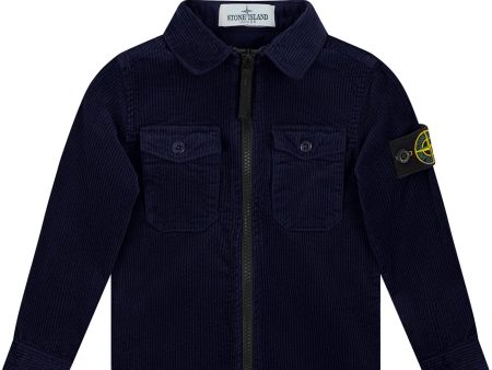 Stone Island Junior Corduroy Overshirt For Discount