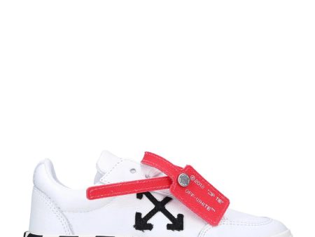 Kids Off-White Leather Vulcanised Trainers Online Sale