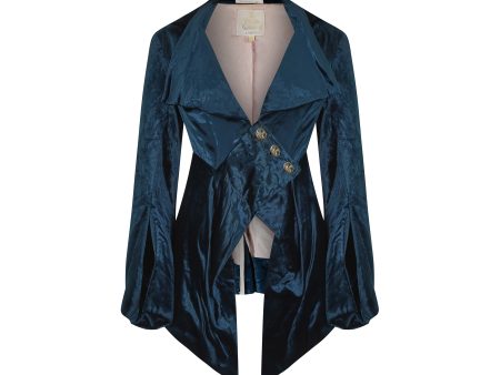 1994  On Liberty  Vivienne Westwood Couture Velvet Frock Coat Supply