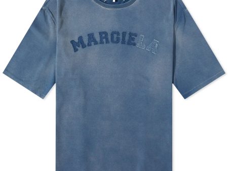 Maison Margiela Oversized Applique Logo T-Shirt Hot on Sale