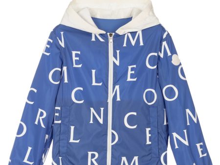 Kids Moncler Blue Logo Jacket Supply