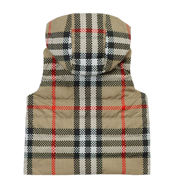 Kids Burberry Reversible Check Puffer Gilet Online now