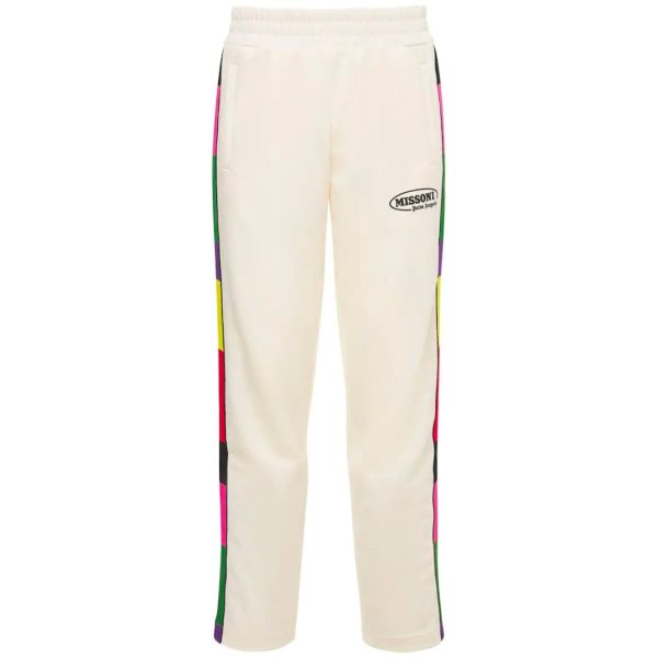 Palm Angels x Missoni White Track Pants For Discount