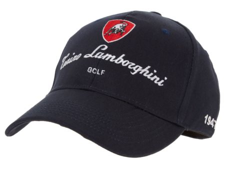 Lamborghini Navy Embroidered Golf Cap Fashion