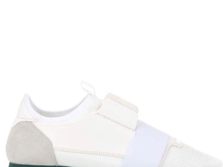 Womens Balenciaga White Race Runner Hot on Sale