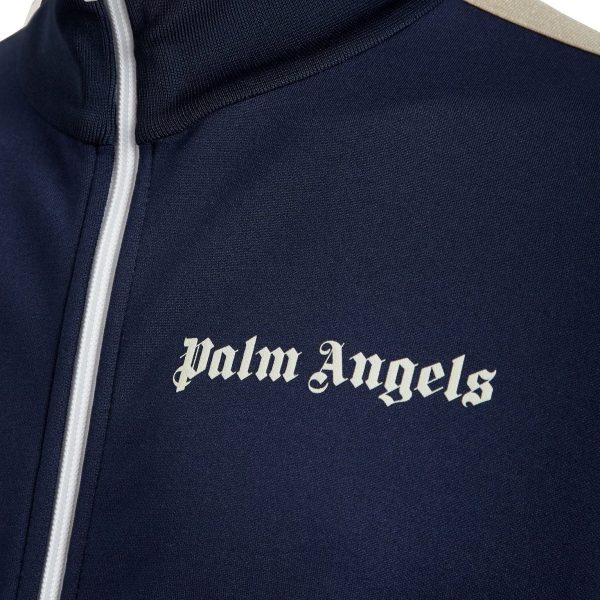 Palm Angels Navy Track Jacket Online Hot Sale