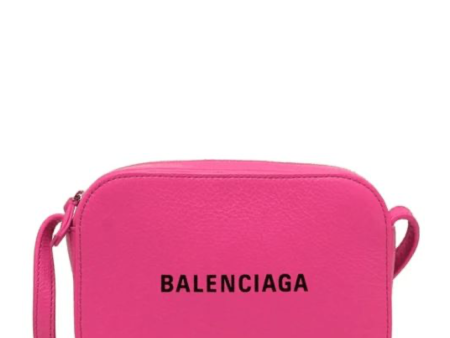 Balenciaga Pink Logo Camera Bag Fashion