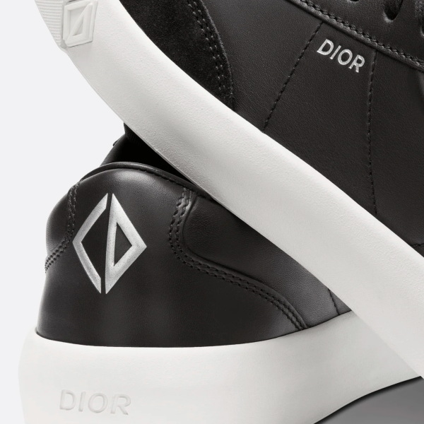 Dior B101 Black Leather Trainers For Sale