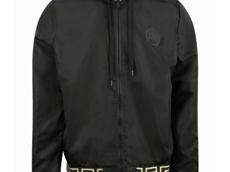 Versace Logo Hooded Windbreaker For Sale