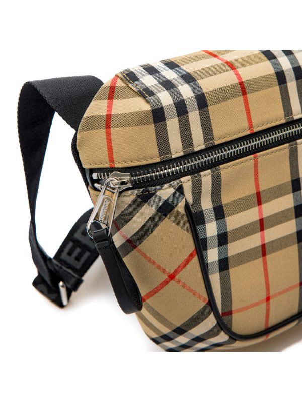 Burberry Vintage Check Bonded Cotton Crossbody Bag Discount