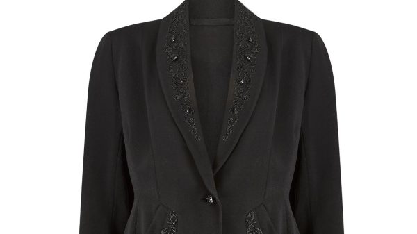 1940s Sally Slade Wool and Beaded Soutache Work Jacket For Discount