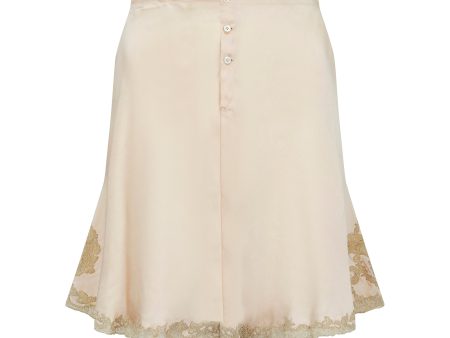 1930s Blush Pink Silk and Lace Tap Pants on Sale