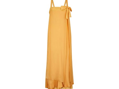 1960s Jacques Heim Haute Couture Yellow Chiffon Column Dress Online Hot Sale