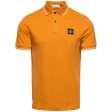 Stone Island Orange Polo Shirt For Sale