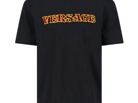 Versace Embroidered Logo T-Shirt For Discount