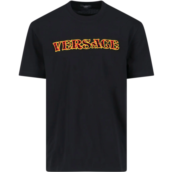 Versace Embroidered Logo T-Shirt For Discount